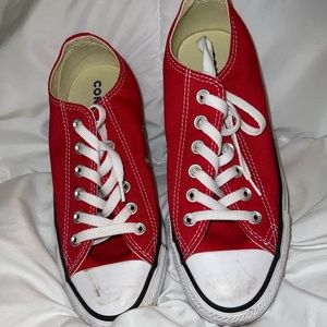 Red Converse.
